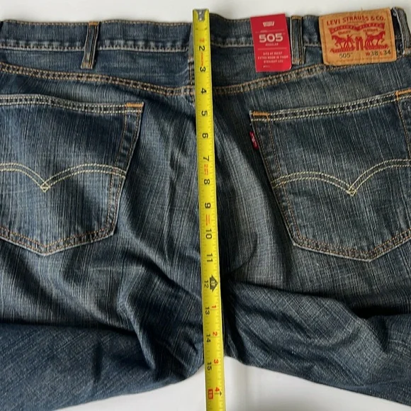 Levi's Blue Men’s 505 Regular Jeans NWT 38x34 - Picture 11 of 11